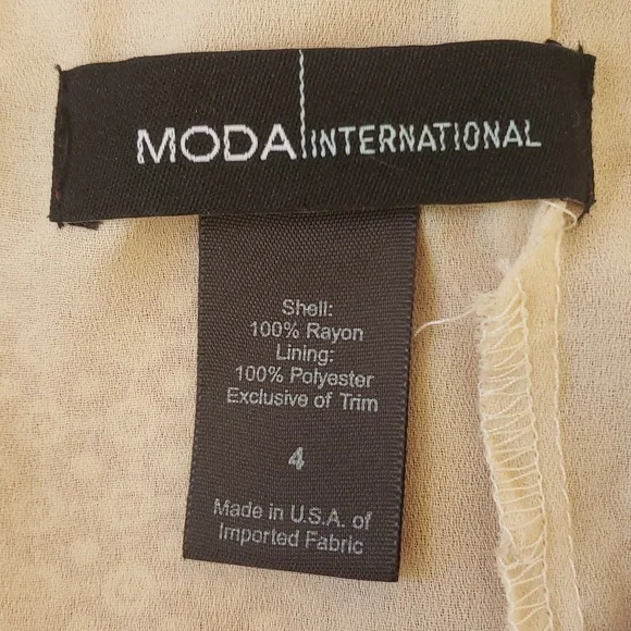 VICTORIAS SECRET MODA INTERNATIONAL Strapless Dress Burgundy Ivory SIZE 4 - Picture 15 of 15